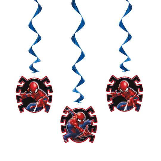 Michaels, Spider-Man Hanging Swirling Décor, 3ct. – Category: Ceiling Decorations